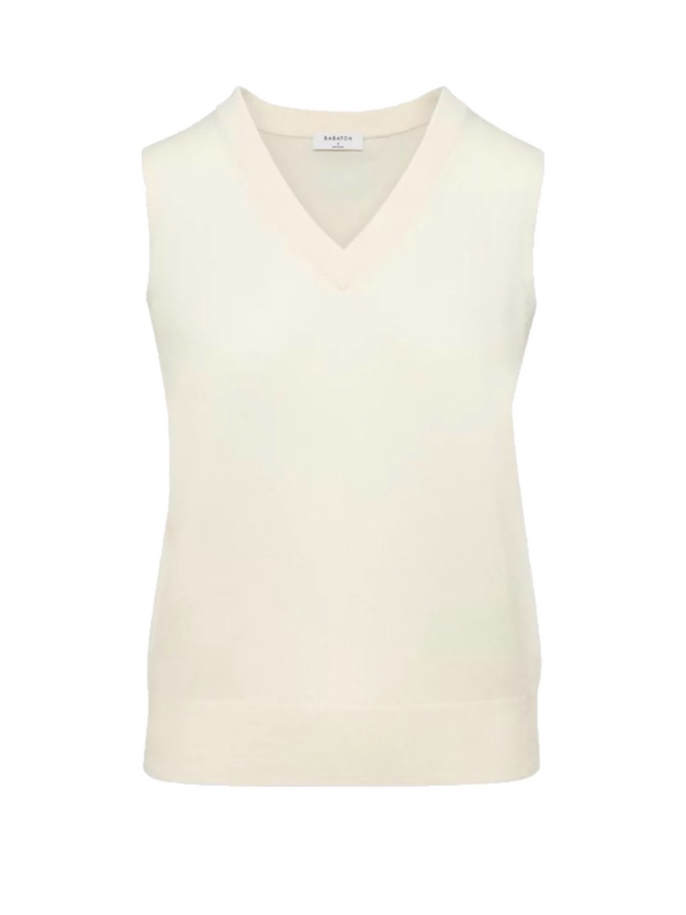 Aritzia Babaton Cashmere Cream Sweater Vest